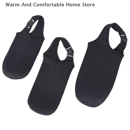 【SE】Portable Water Bottle Insulated Neoprene Holder Pouch Bag 420ML/550ML/750ML Travel Thermos Cup Cover With Adjustable Strap