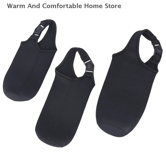 【SE】Portable Water Bottle Insulated Neoprene Holder Pouch Bag 420ML/550ML/750ML Travel Thermos Cup Cover With Adjustable Strap