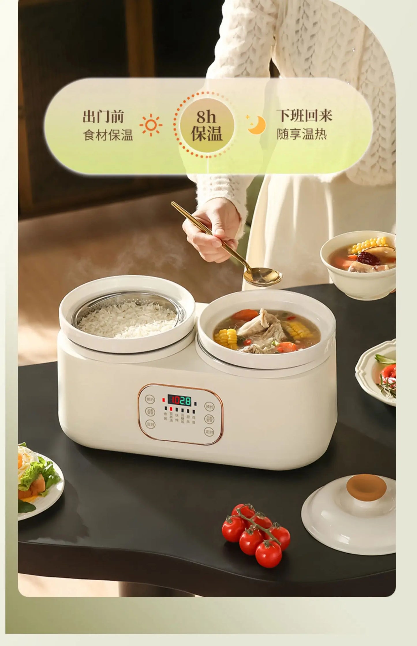 Ceramic Electric Stew Pot Porridge Cooker Porridge Stew Pot Electric Casserole Household Automatic Stew Pot Самогонный Аппарат