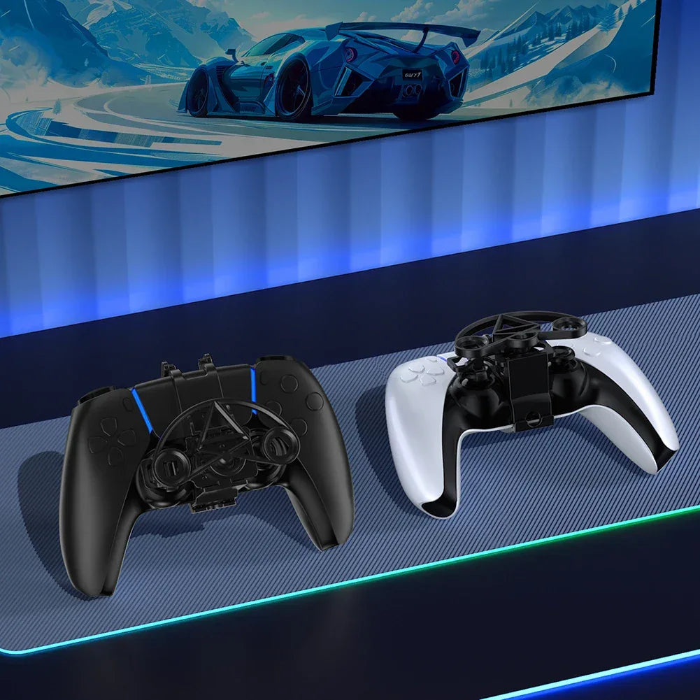 Mini Racing Wheel for Sony PS5 Game Controller 3D Printing Game Console Steering Wheel Handle Auxiliary Replacement Accessories