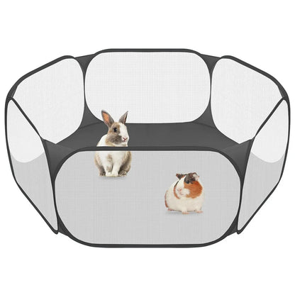 Foldable Open Pet Playpen Portable Transparent Pet Cage Yard Fence for Dog Cat Rabbit Hamster Guinea Pig Indoor Outdoor