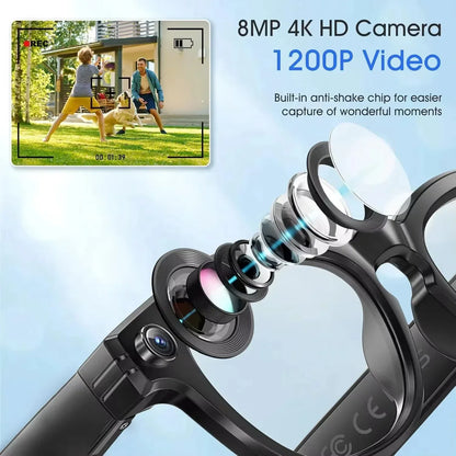 Xiaomi 8K Camera AI Glasses Smart Translation Color-Changing Waterproof Glasses Video Recording Photo Call Smart Sunglasses