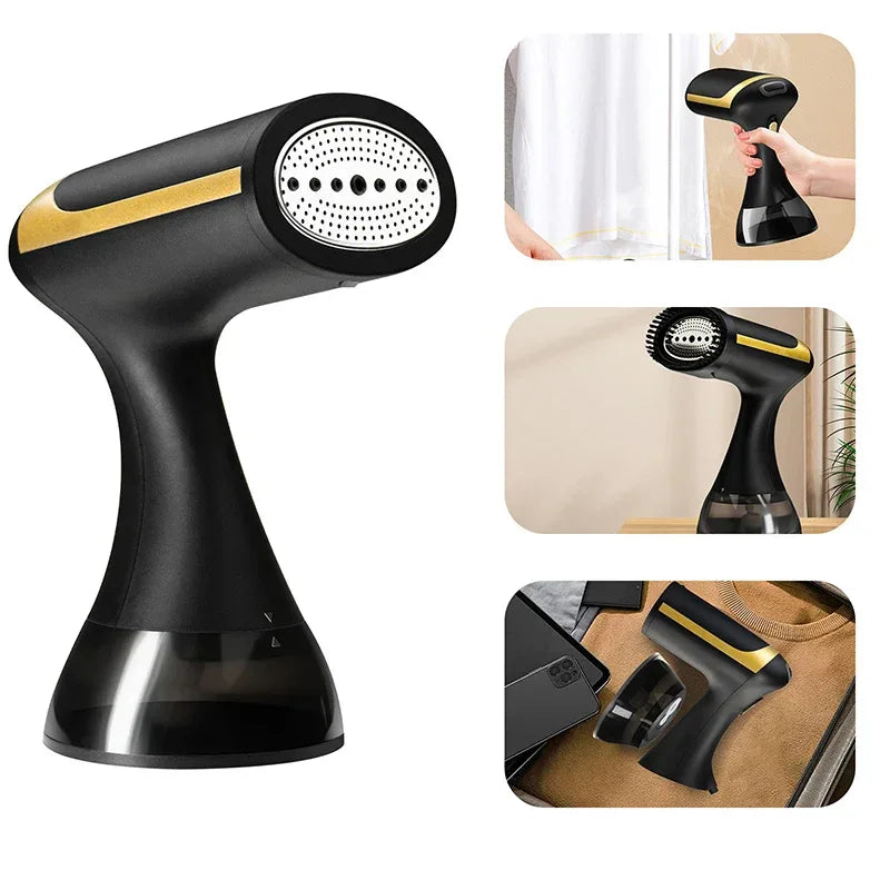 1500W Handheld Steam Iron Fast-Heat Garment Steamer Foldable Ironing Machine Household Electric Fabric Steamer for Home Travel