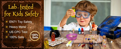 Fairy Magic Potions Kit Kids DIY Witch Glowing Spell Potion DIY Handmade Toys Science Experiments Kids Craft Kit Educational Toy