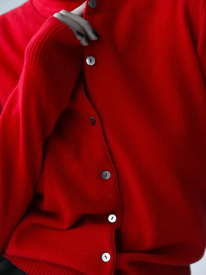 Tornova Women's Solid Sweater Cardigan Long Sleeve O neck Single Breasted Knitted Coat Casual Autumn 2025 Fashion Female Outwear