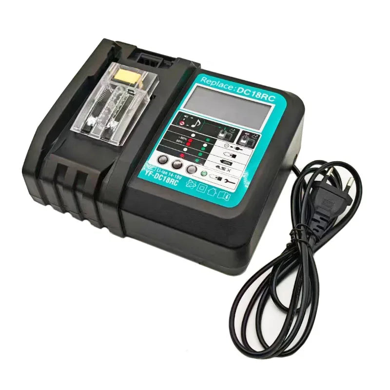 DC18RC Li-ion Battery Charger For Makita 14.4V 18V BL1830 Bl1430 DC18RF BL1815 BL1415 LXT400 BCl180W DC18RD DC18RE DC18SF BL1860