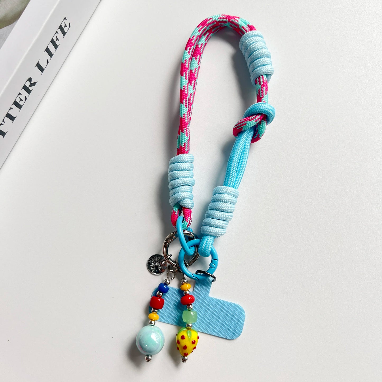 Wrist, Thumb, Mobile Phone Hanging Rope Dual Purpose Adjustable Short Braided Rope Strong and Durable for Men and Women