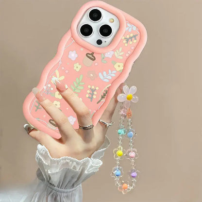 INS Flower Chain Phone Case For Huawei P40 Lite Nova 3i Y70 Honor 90 Lite X8 X6 X9A X7A X8A X7B X8B X9B Soft Silicone Cover