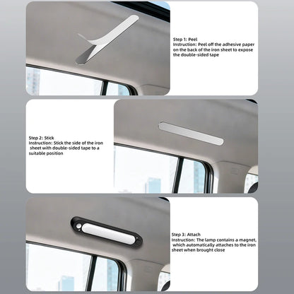 SEAMETAL Car Trunk Sensor Light USB Rechargeable Automatic Induction Light Bar Magnetic Sensing Lamp for Car Floor Trunk Hood
