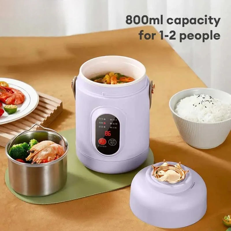 New Multifunctional Rice Cooker Portable Small Travel Electric Kettle Household Electric Cooker Hot Pot 110V US/220V EU Plug