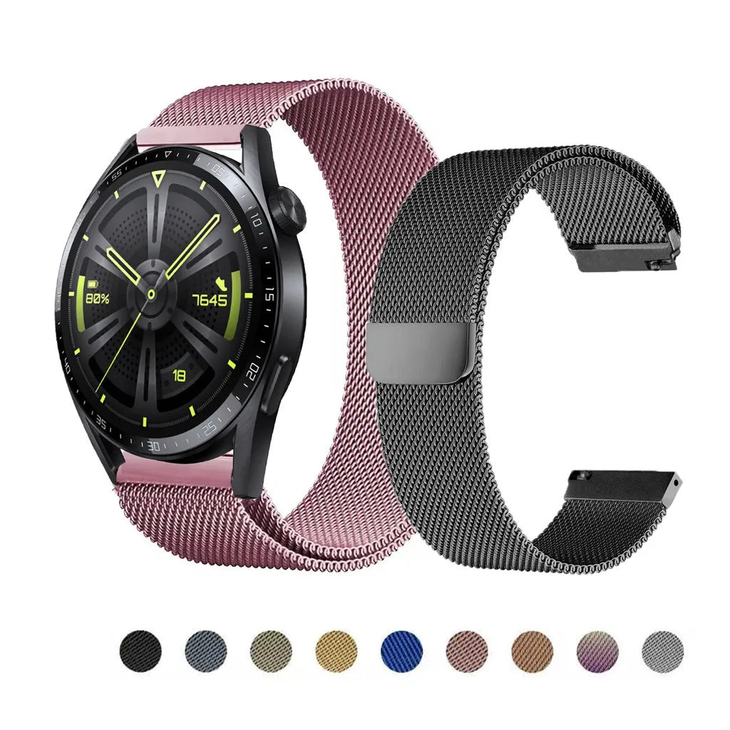 Milanese Strap For Garmin Vivoactive 6 5 4 4s 3 Venu 2 2Plus 2s 3 3s Venu4 SQ 2 Music 18 20 22mm Stainless Steel SmartWatch Band