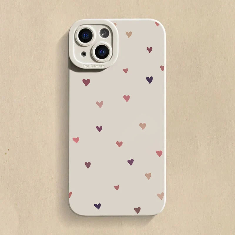 Colorful Small Love Heart Phone Case For Xiaomi Redmi Note 13 12 11 Pro Plus 5G 12S 11S 11 10S Redmi 13C 13 12 4G Silicone Cover
