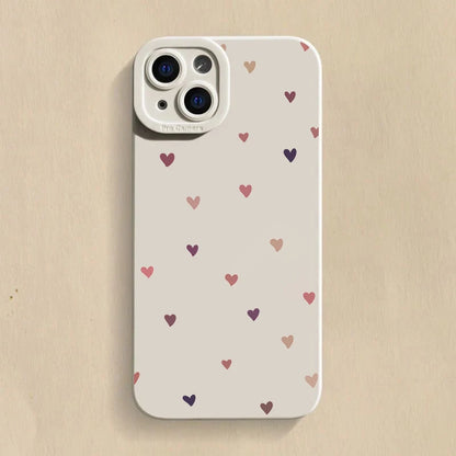 Colorful Small Love Heart Phone Case For Xiaomi Redmi Note 13 12 11 Pro Plus 5G 12S 11S 11 10S Redmi 13C 13 12 4G Silicone Cover
