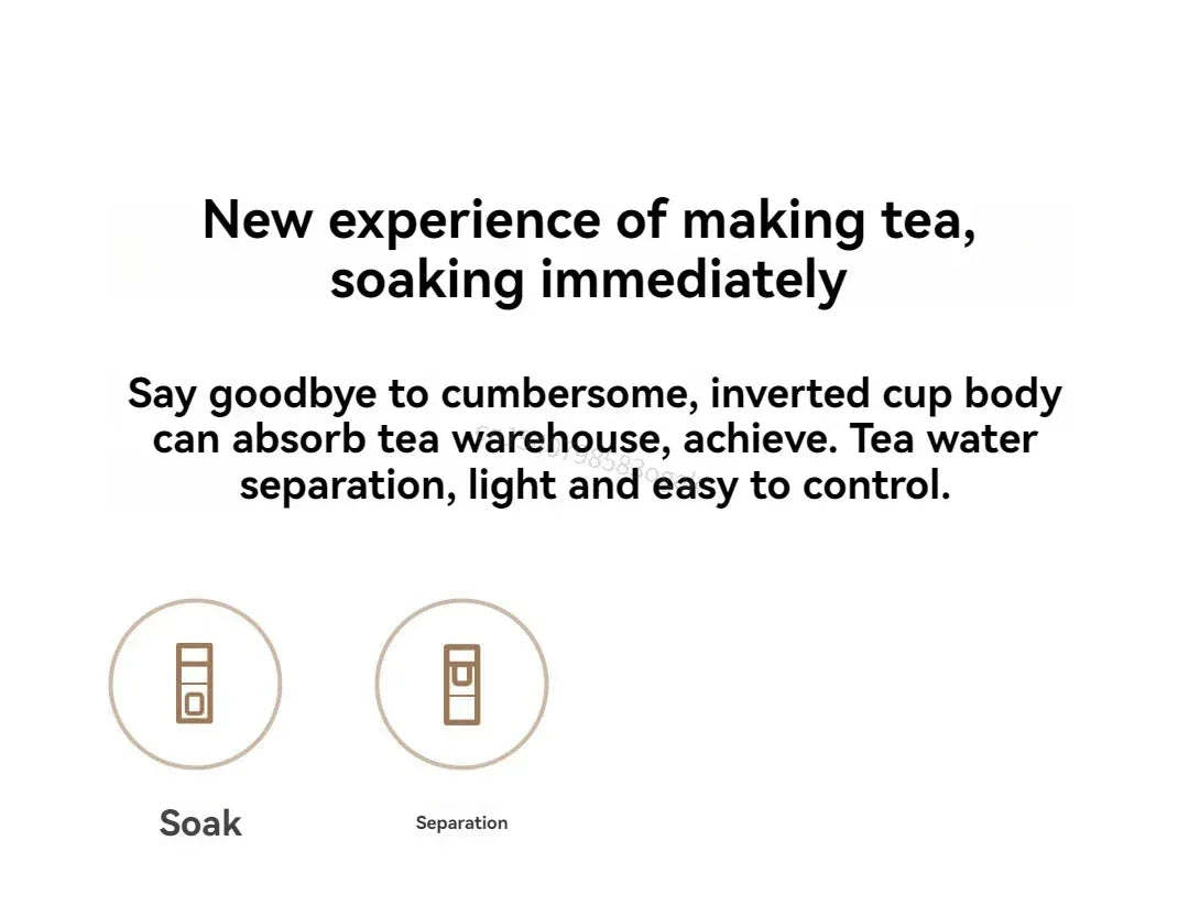 2025 Mijia Magnetic Tea Warehouse Cup Portable 800ml Tritan One-touch Pop-up Lid Water Bottle Tea Filtration Water Cup