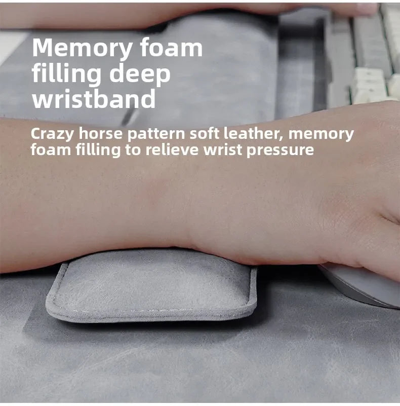 Wrist Pad Rest Keyboard Guard Three Pieces Desk Pad Waterproof PU Mouse Pad Large Mousepad Laptop Non-slip Desk Mat Mouse Mat