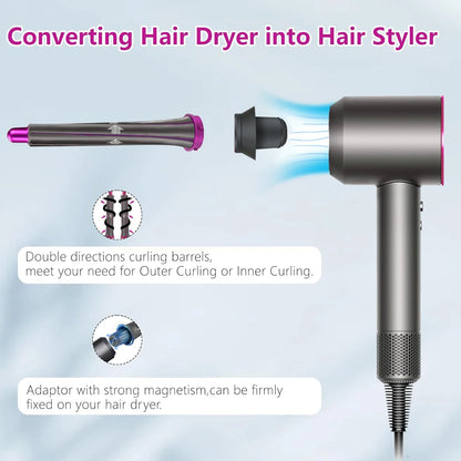 For Dyson Supersonic Hair Dryer Accessories Auto Curling Nozzles 20/30/40mm Cruling Wand For Dyson HD Series Hair Dryer Diffuser