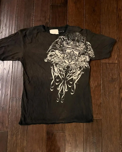 Y2K Xtreme T Shirt Man's Clothing Skeleton Printing Tops Harajuku Fashion Trend Baggy Men And Women Short Sleeves