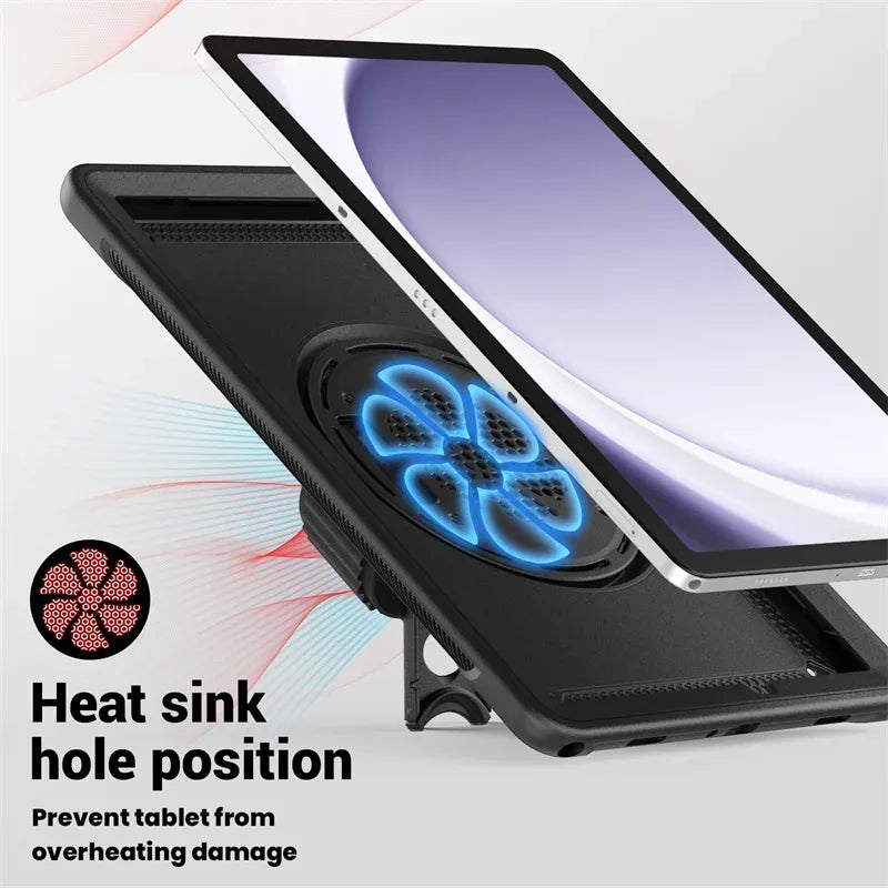 Funda For Samsung Galaxy Tab A11 A9 8.7 Plus 11 inch 2025 2023 X216B Case Shockproof Safe PC Silicon Hybrid Stand Tablet Cover