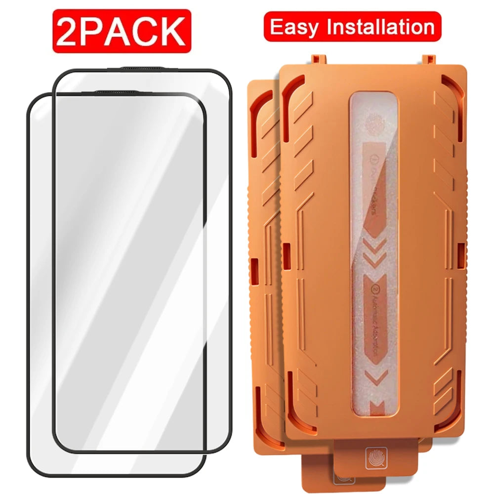 For IPhone 17 ProMax/17 Pro/17 Air Easy To Install Tempered Glass Screen Protectors HD Clear Films for IPhone 17 17Pro 17Air by PDG ibma