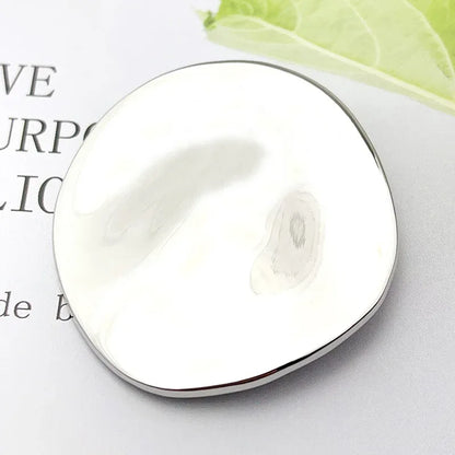 High Quality Surface Shine Metal Oval Brooch Large Irregular Pins Autumn Winter Lady Daily Colthes Backpack Ornament Accessories