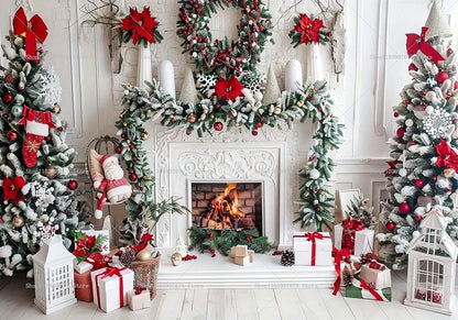 Merry Christmas Backdrops Wonderland Snowman Decor Photography Background Kids Birthday Party Baby Shower Banner Party Supplies