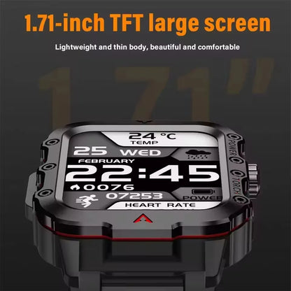 2025 Smartwatch New GPS Smart Watch Men 1.71 Inch HD Display Screen GPS & Make/Receive Phone Calls 340mAh Battery Smart Bracelet