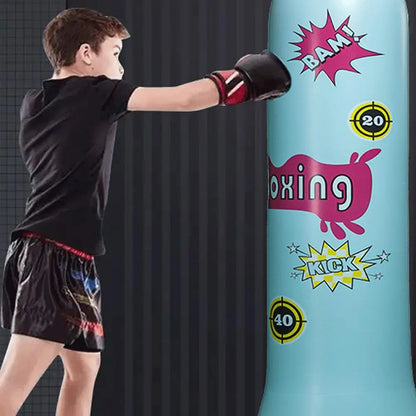 1.2/1.6M Children's Inflatable Punching Bag Gym Fitness Boxing Training Sandbag Stress Relief Toys For Adults Thickened Tumbler