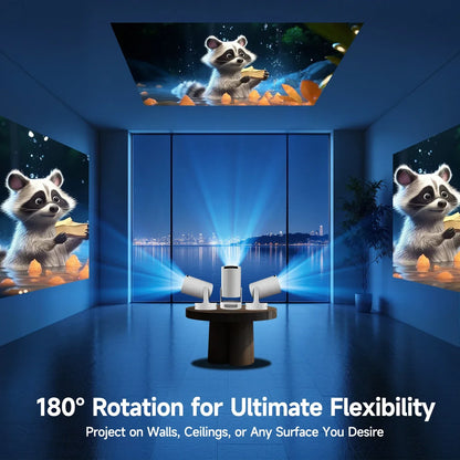Magcubic HY300 Pro+ Android14 Projector 8000 Lumens 720P Outdoor Portable Movie Home with 5W Speaker WiFi6 BT5.4 Upgrated HY300