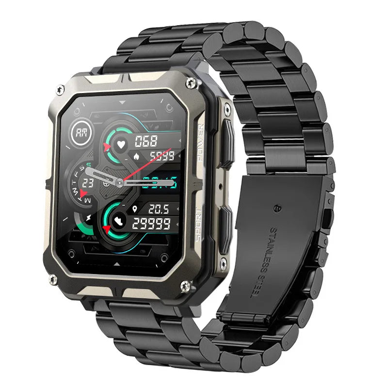 Smart Watch C20 PRO 1.83 Inch Men Music BT Call Outdoor Sports Fitness Tracker Heart Rate Blood Pressure Smartwatch