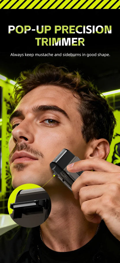 ENCHEN MS003 Compact Foil Shaver With POP-UP Precision Trimmer Type-C Charging With Indicator 7000RPM Strong Motor
