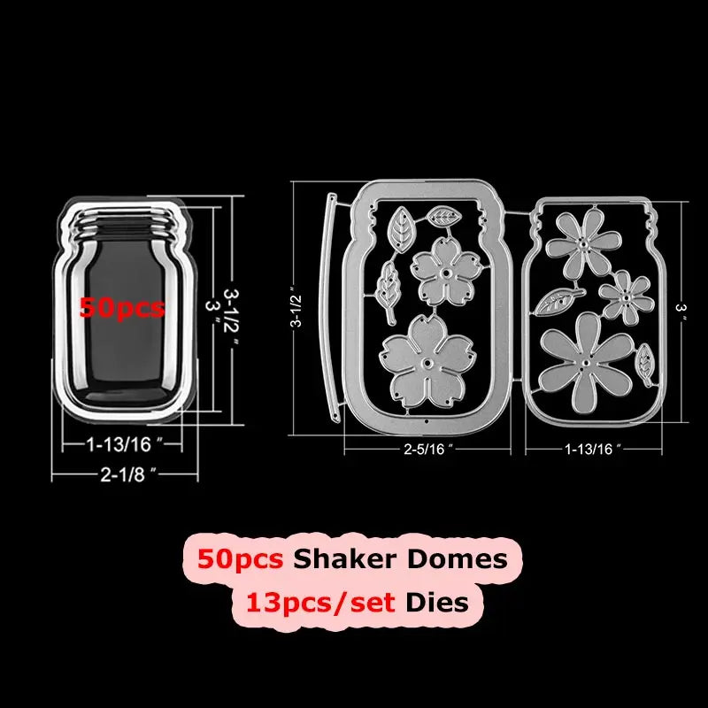 Bundle Deal Jar Heart Egg TV Dimensional Shaker Domes Basic Geometry Shaker Blisters Easter Valentine's Day Card Making Supplies