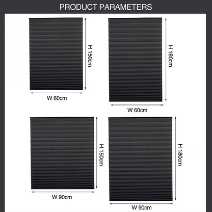 1 PC Easy Installation Window Shades Non-woven Fabric Pleated Zebra Blinds Roller Room Blackout Curtain For Living Room Balcony