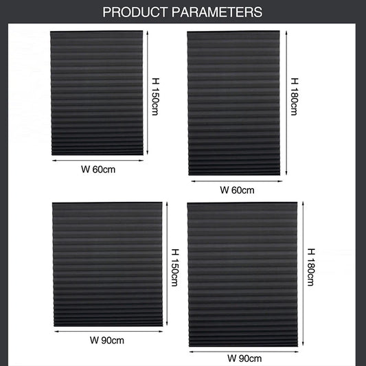 1 PC Easy Installation Window Shades Non-woven Fabric Pleated Zebra Blinds Roller Room Blackout Curtain For Living Room Balcony by PDG ibma