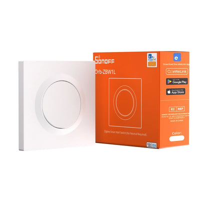 SONOFF Orb-ZBW1L Zigbee Smart Wall Switch Fusion Series ZBMINIL2-E No Neutral Required Seamless Integration With Home Assistant