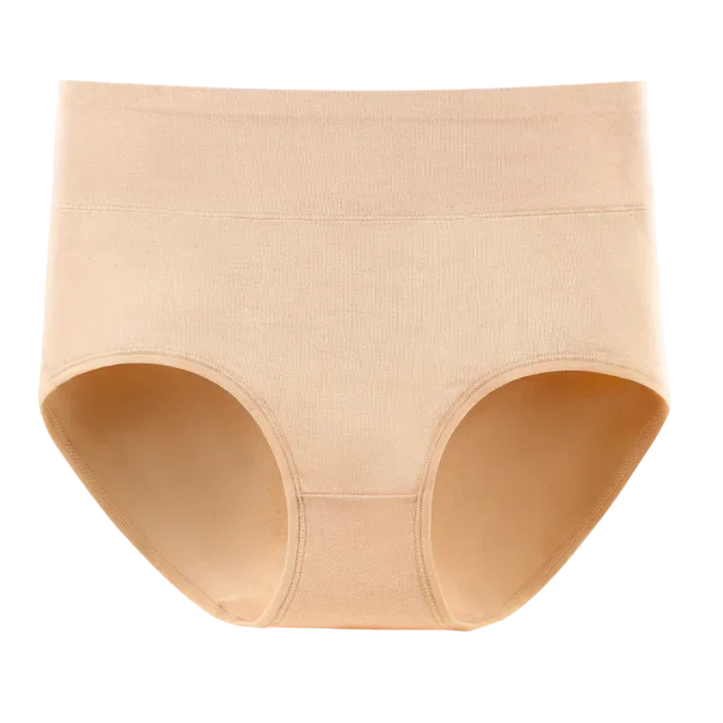 1Pcs Plus Size Women's Cotton Underwear High Waisted Tummy Control Panties Full Coverage Briefs Ladies Panty L-5XL