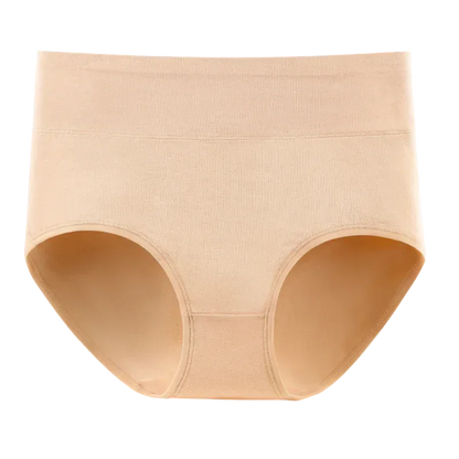 1Pcs Plus Size Women's Cotton Underwear High Waisted Tummy Control Panties Full Coverage Briefs Ladies Panty L-5XL