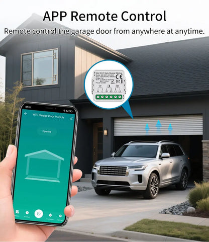 Tuya Smart Garage Door Switch Module Wifi 100-240V Gate Opener Controller for Alexa Google Home Assistant Yandex Voice Control