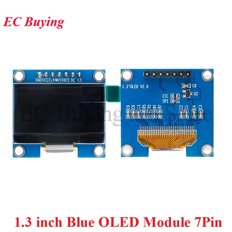 1.3" OLED Module 1.3 inch LCD LED 12864 Display Screen White/Blue 128X64 SPI/IIC I2C SSD1306 SH1106 4Pin 7Pin 128*64 Bare Board