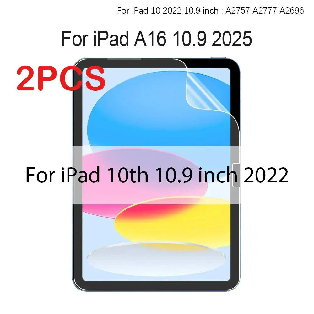 2PCS Matte Like Paper Film Screen Protector for IPad A16 11th Pro 13 12.9 11 2025 M5 M4 Air 4 5 3 10th 9th 8th 7 Mini 6 7 Screen