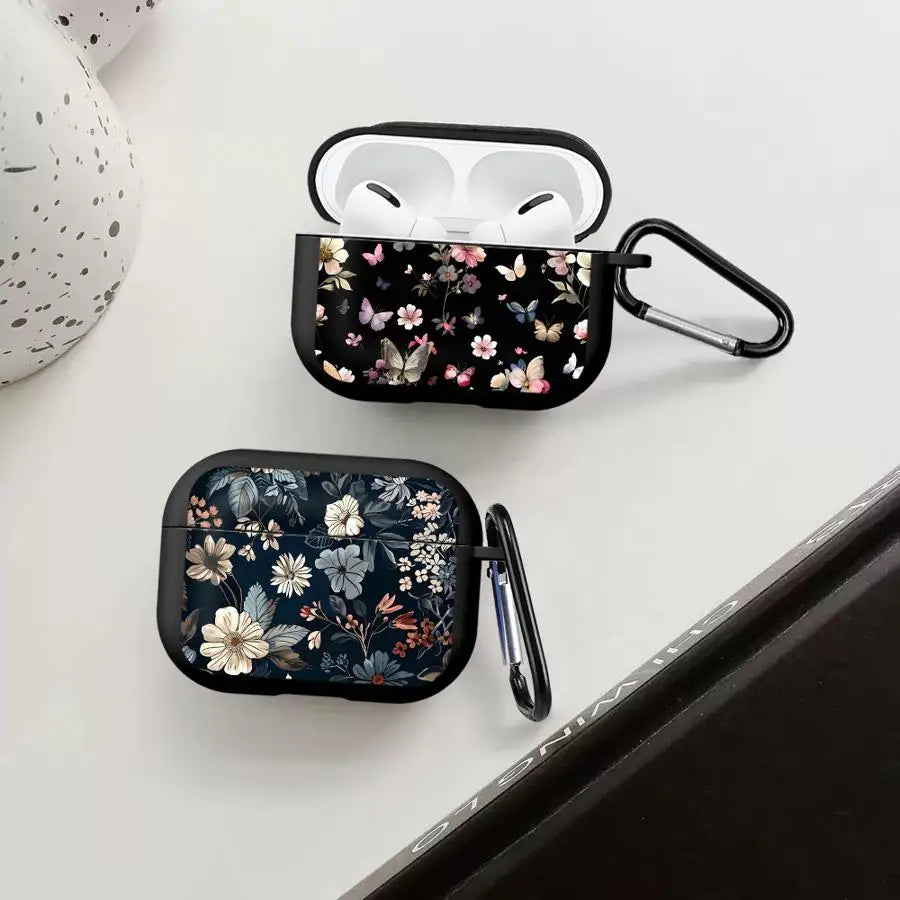 Cartoon Flower Butterfly Print Case For Airpods Pro2 1 Pro Pro3 4 2 3 Earphone Cases Cover