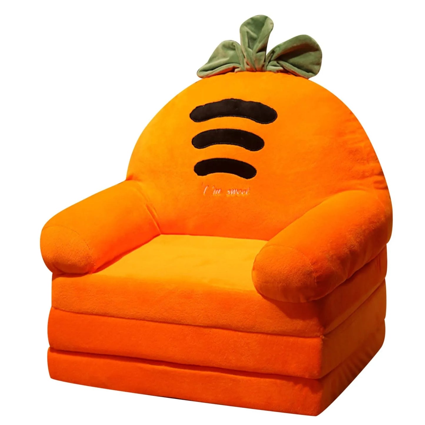 Plush Sofa Backrest Armchair 2 In 1 Foldable Cute Cartoon Lazy Sofa Children Flip Open Sofa Bed For Bedroom Folding Sofa Bed