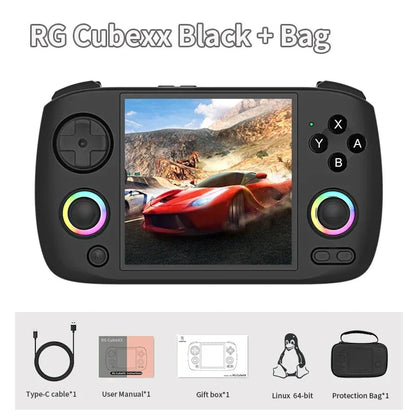 NEW ANBERNIC RG CUBEXX Retro Handheld Game Console Video Player Gaming Linux HD IPS RGB WIFI Bluetooth PSP Games Gift RGCUBEXX