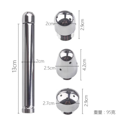 Hygienic Shower For Bathroom Enema Water Nozzle With 3 Style Head Anal Ingredients Douche Vaginal Clean Kit Cleaner Tool