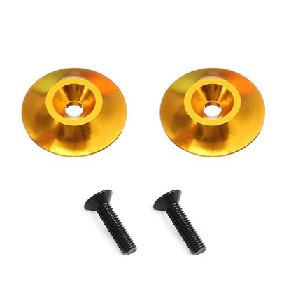 New Aluminum Tail Wing Gasket M3 Countersunk Screws Washers for 1/8 1/10 Scale Off Road Buggy Monster Truck Crawler RC Dift Cars