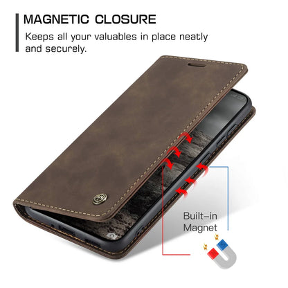 For Xiaomi 15T Pro 15T CaseMe Magnetic Retro Leather Flip Wallet Stand Cover With Card Slot for Xiaomi Mi 15 T Pro