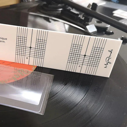 Hot Sale Pickup Calibration Distance Gauge Protractor Record LP Vinyl Turntable Phonograph Phono Cartridge Stylus Alignment