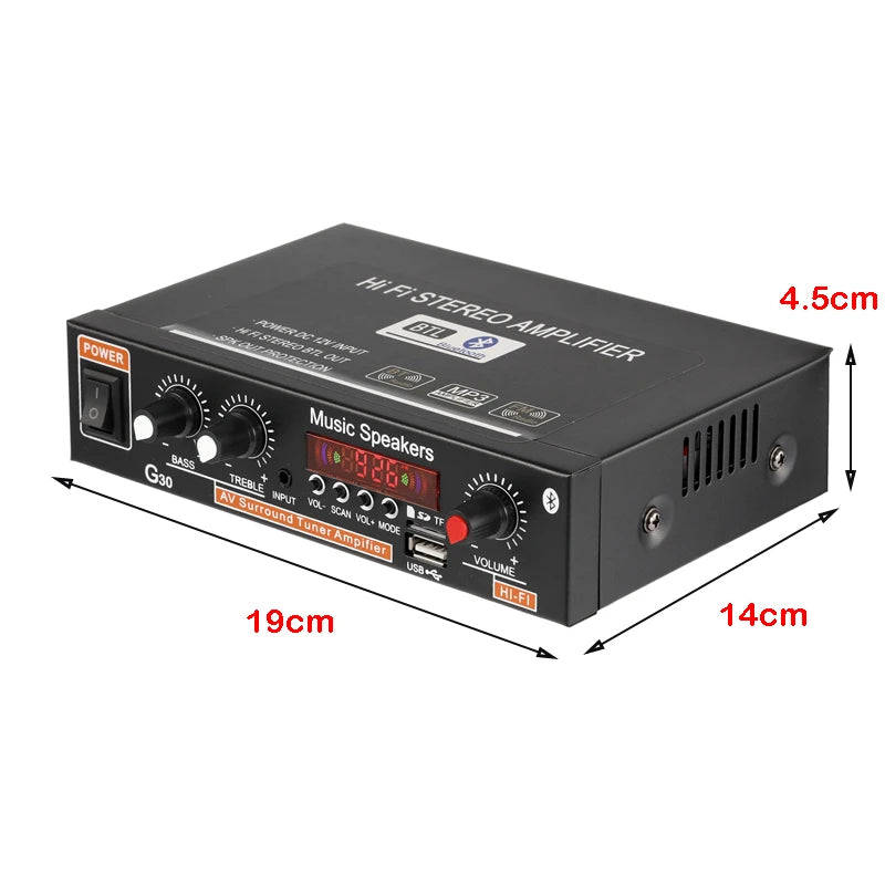 G30 G919H 1000W Home Power Amplifiers Audio Bluetooth Amplificador Subwoofer Speakers Theater Audio Sound System FM USB EU/US