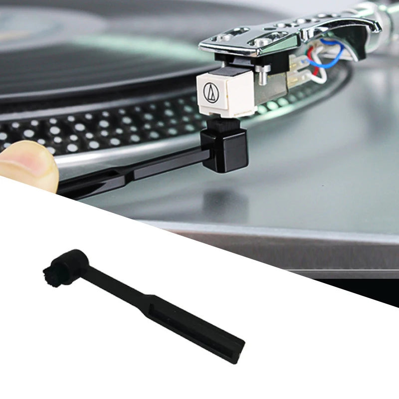 Anti-Static Turntable Cartridge Stylus Brush Phono Needle Cleaner For Vinyl Record Player Turntable Phonograph Needle Brush