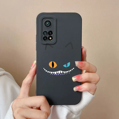 For Xiaomi Mi 10T 5G Phone Case Matte Liquid Silicone Shell For Xiaomi Mi 10T Pro 5G Cute Cat Cartoons Ultrathin Fashion Fundas
