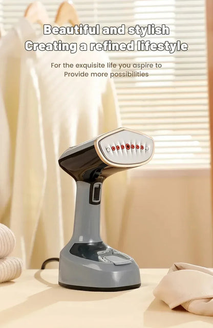 1500W Foldable Electric Fabric Steamer Fast-Heat Handheld Steam Iron for Home Travel Garment Care